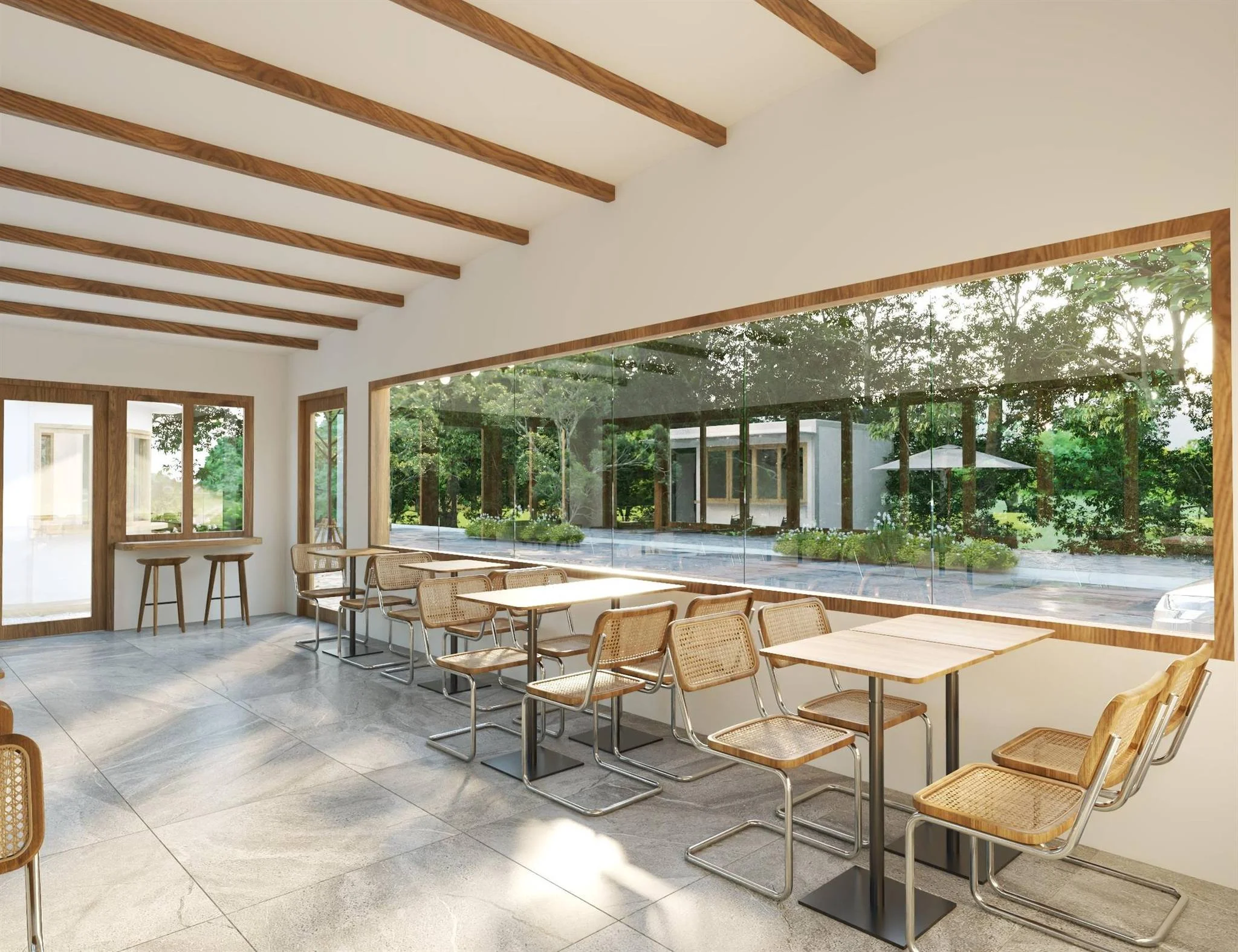 Thiết kế quán cà phê bình dân