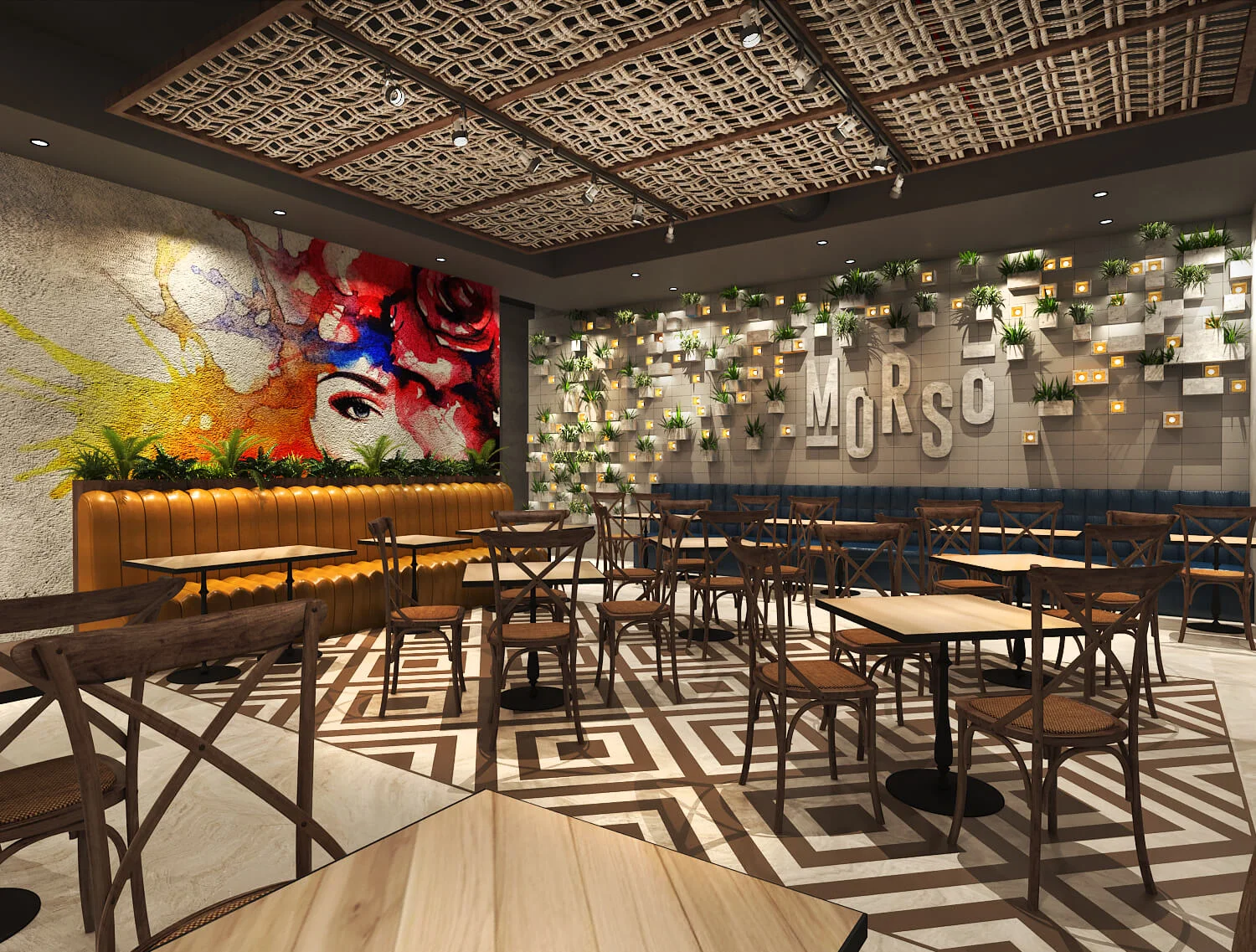 nội thất nhà hàng