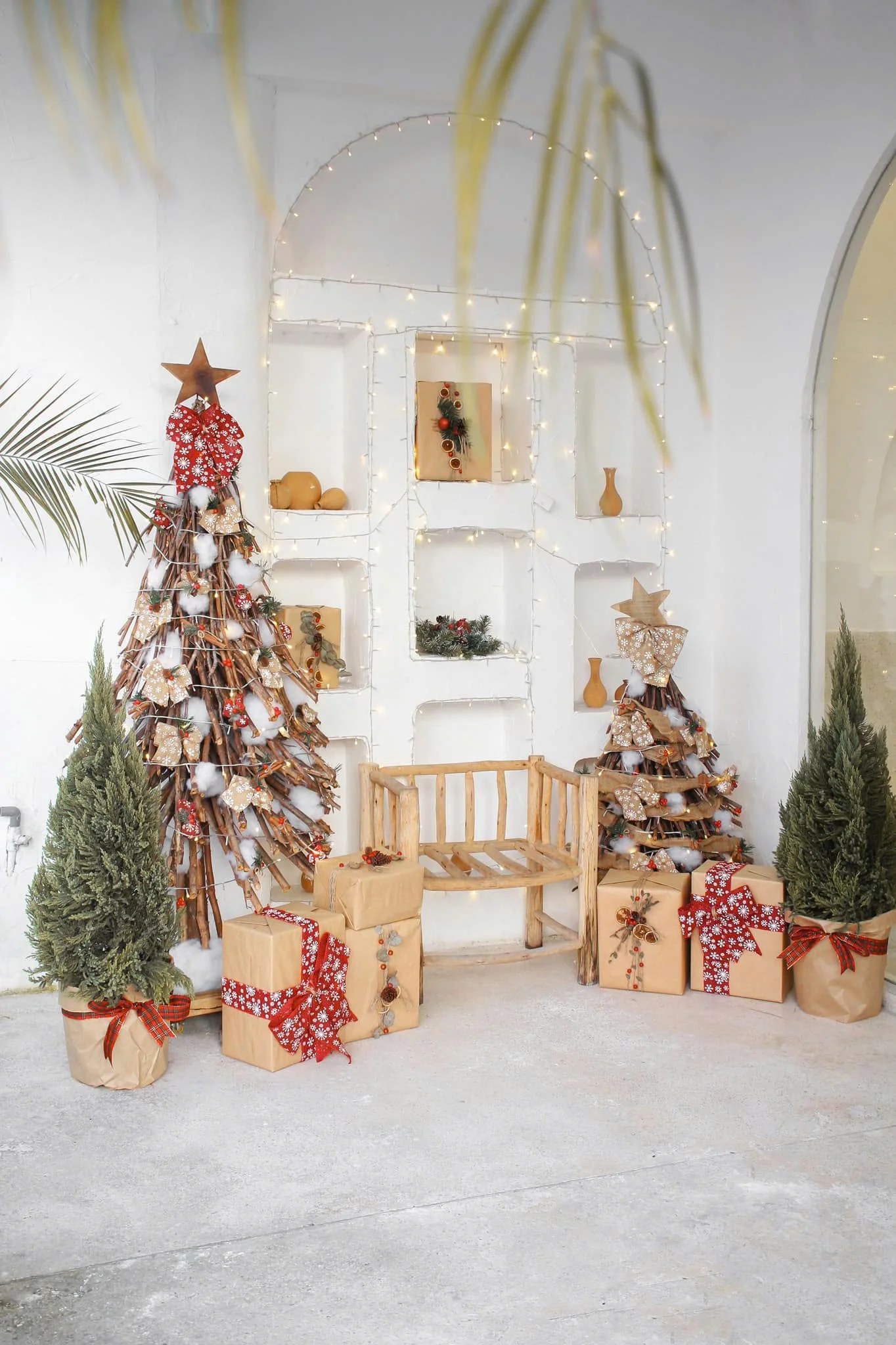 quán cafe trang trí Noel