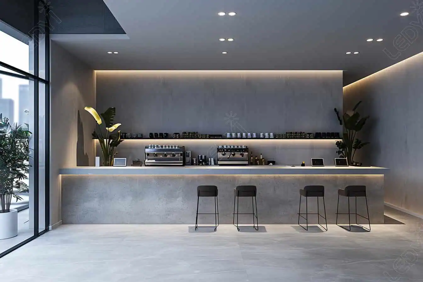 Thiết kế quán cà phê trong nhà ống