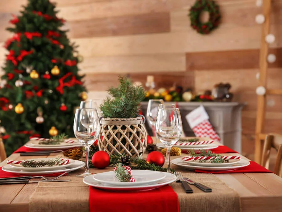 Trang trí nhà hàng Giáng Sinh