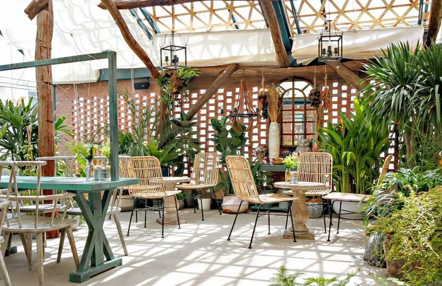 Thiết kế quán cà phê ngoài trời