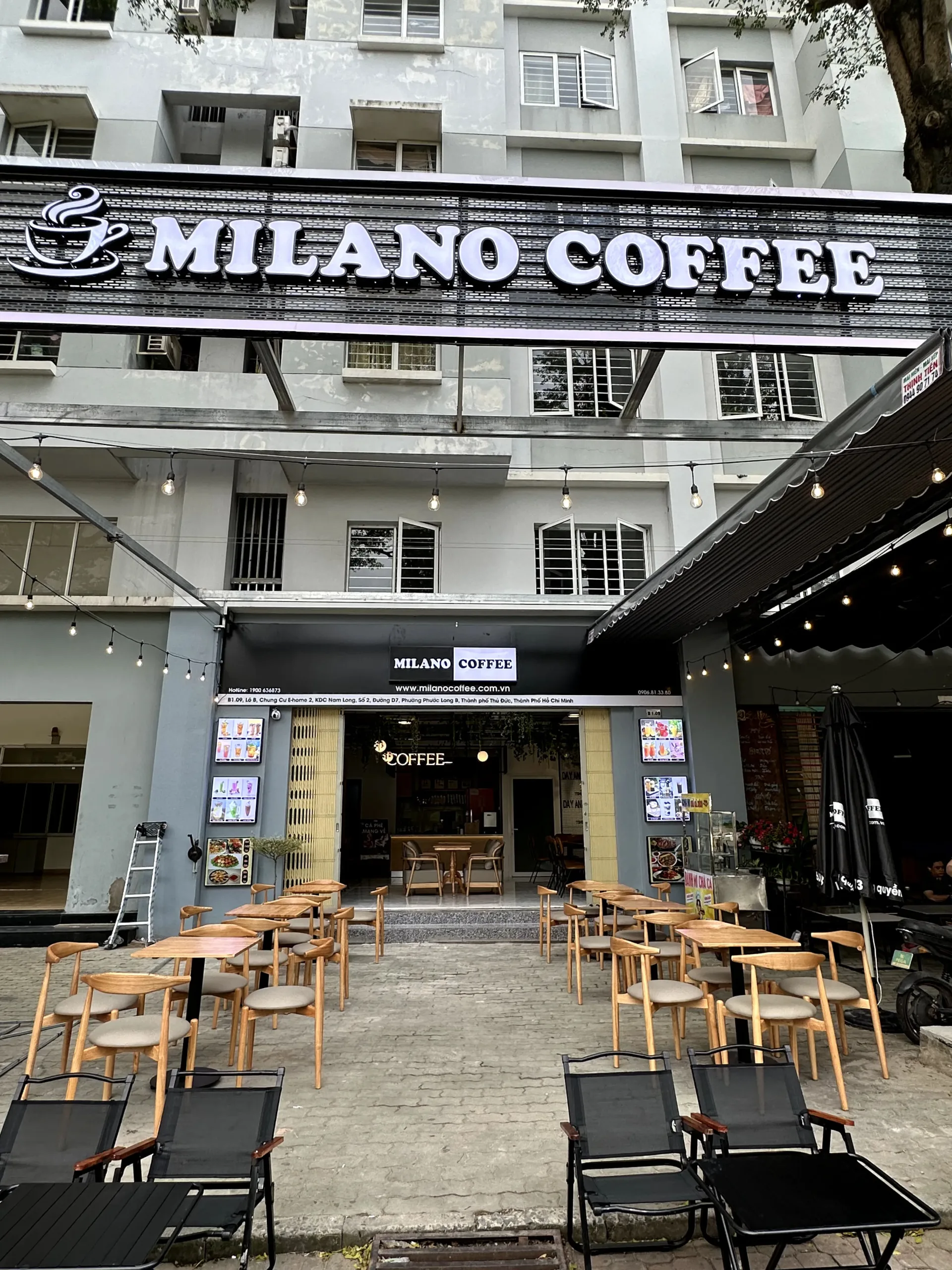 Thiết kế và thi công nội thất Milano Coffee