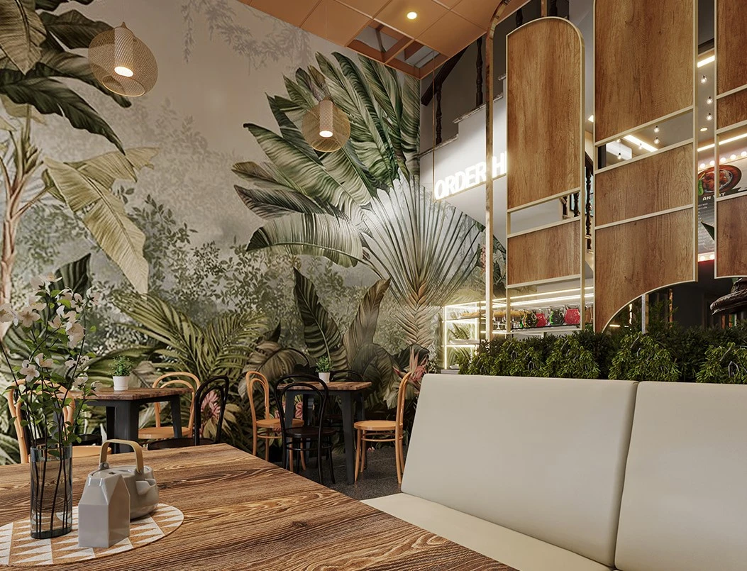 thiết kế quán trà sữa