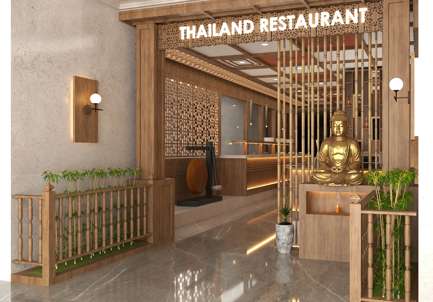 Thiết Kế Nhà Hàng Thái