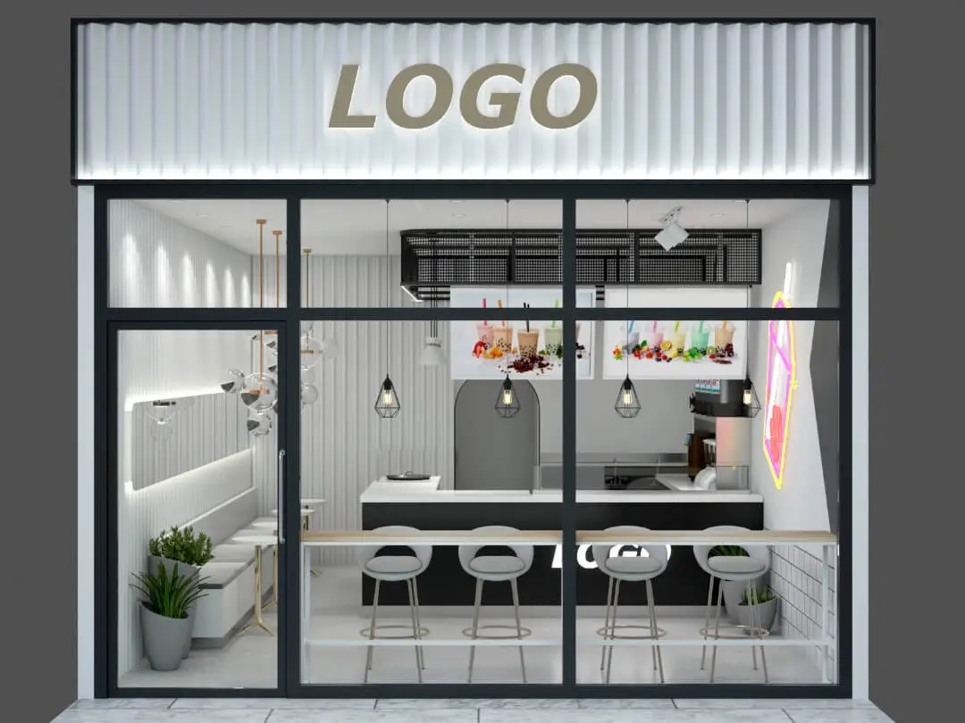 Thiết kế quán trà sữa