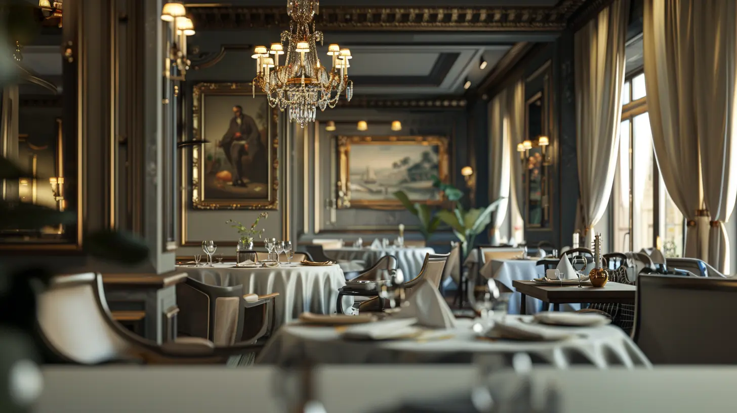 thiết kế nhà hàng Pháp