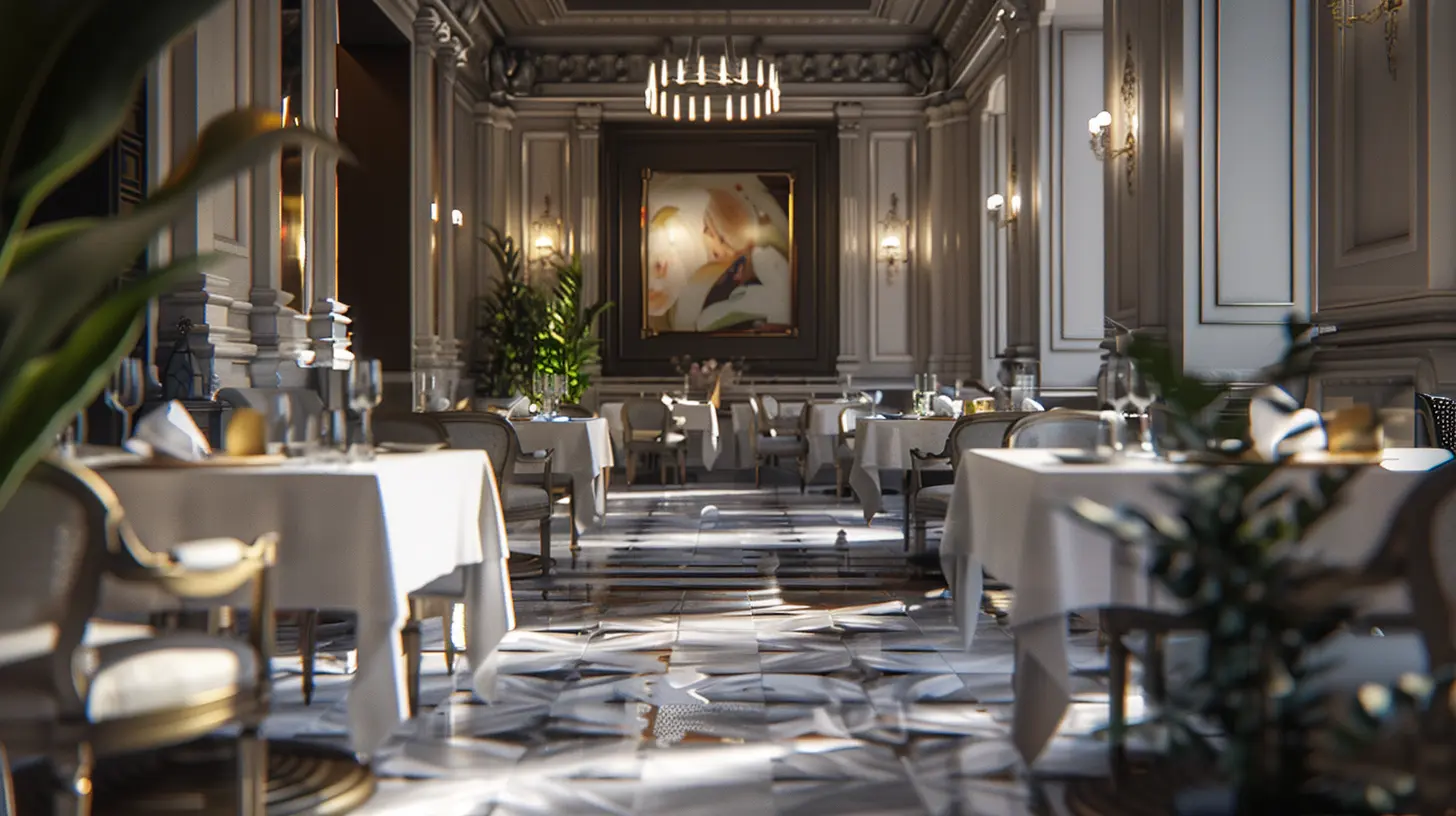 thiết kế nhà hàng Pháp