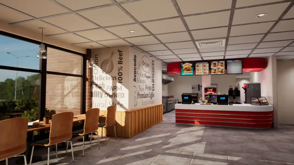 Nhà hàng với không gian mở