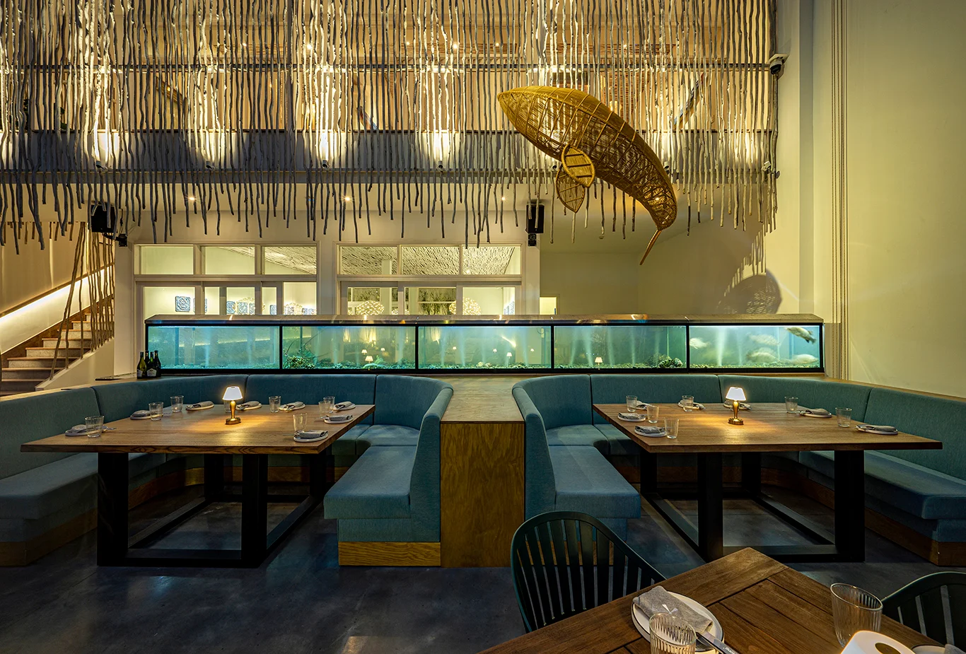 khu vực hải sản tươi sống của nhà hàng