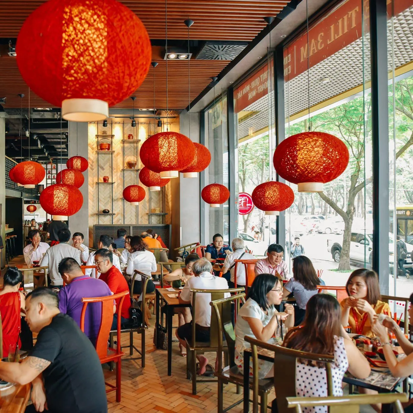 không gian của quán ăn gia đình