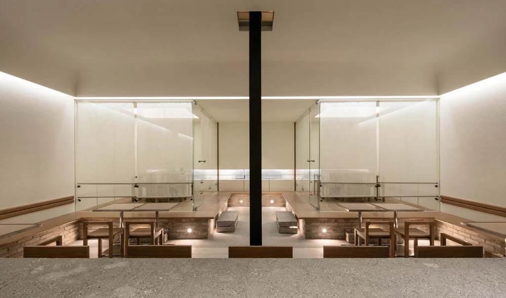 không gian mở của quán cafe