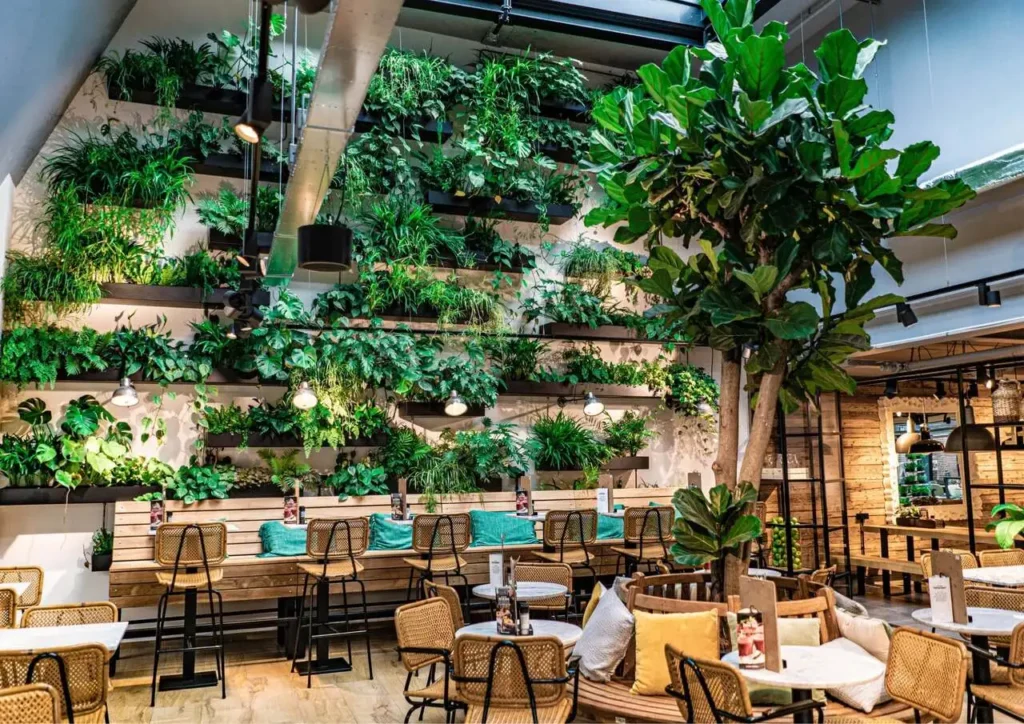 Thiết kế nhà hàng xanh