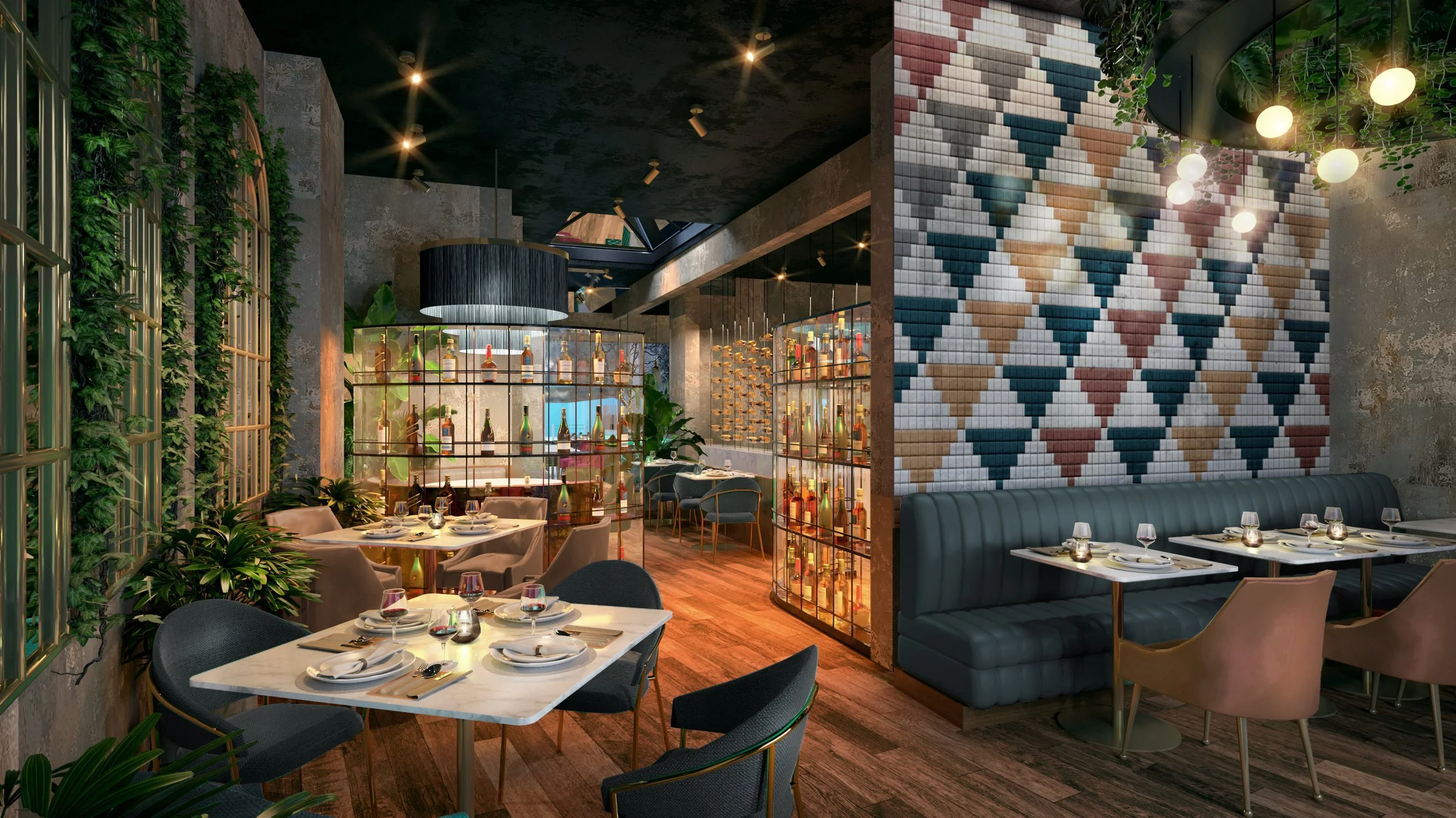 Thiết kế nhà hàng phong cách Địa Trung Hải