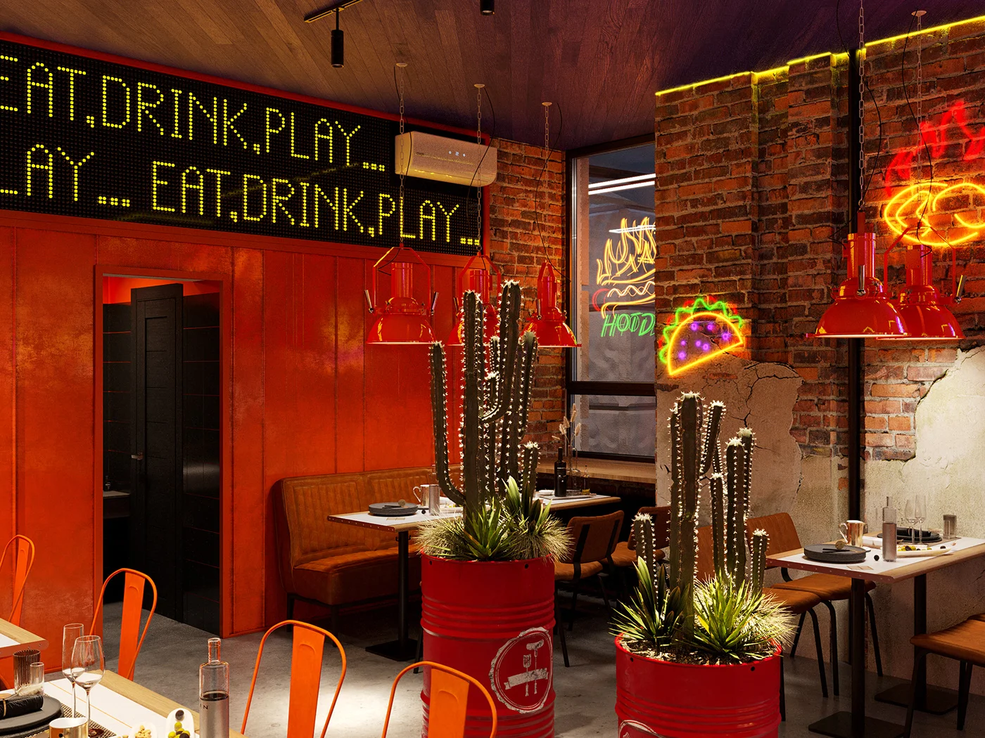 thiết kế quán nhậu Hàn Quốc