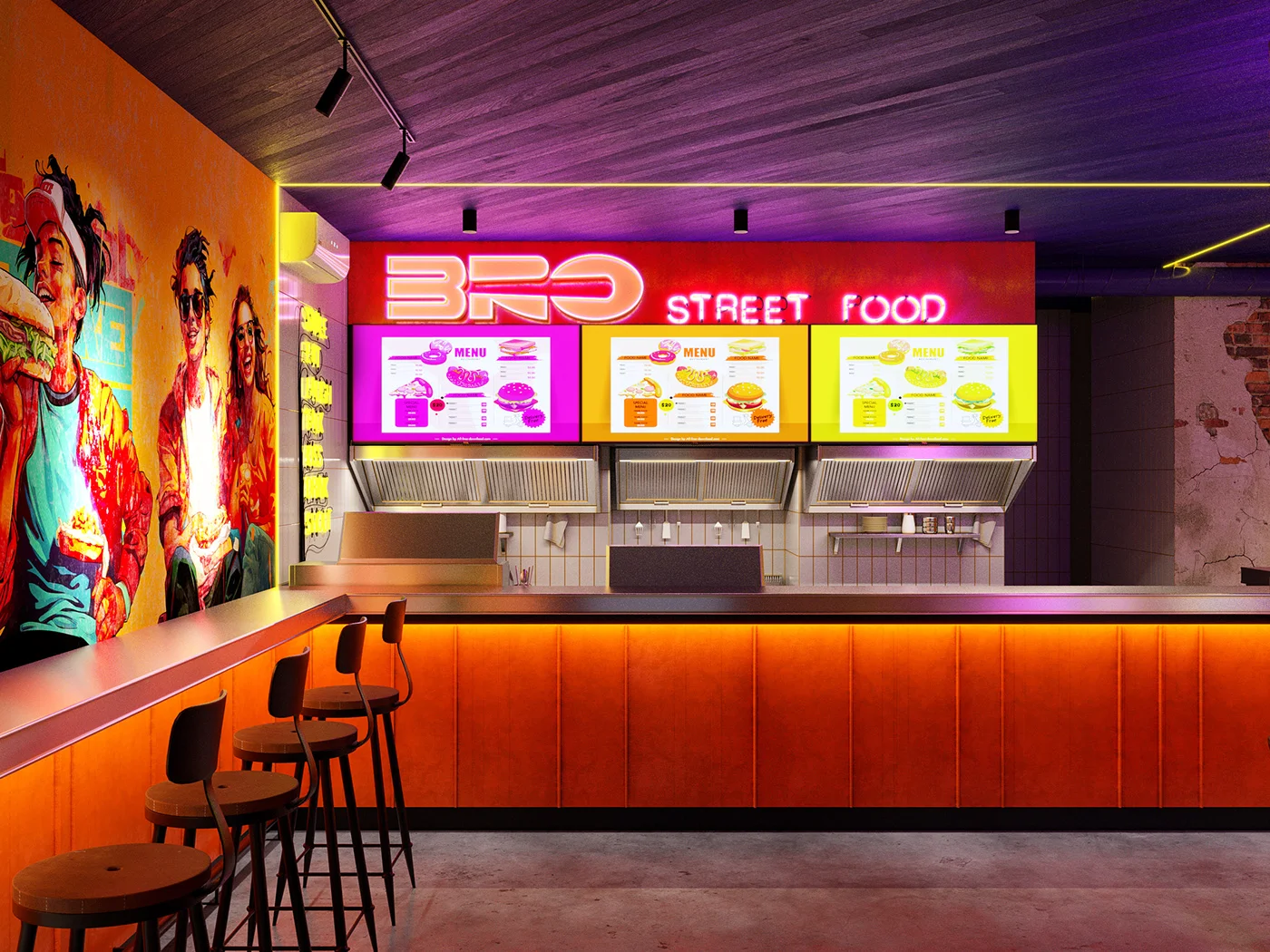 Ánh sáng quán nhậu Hàn quốc