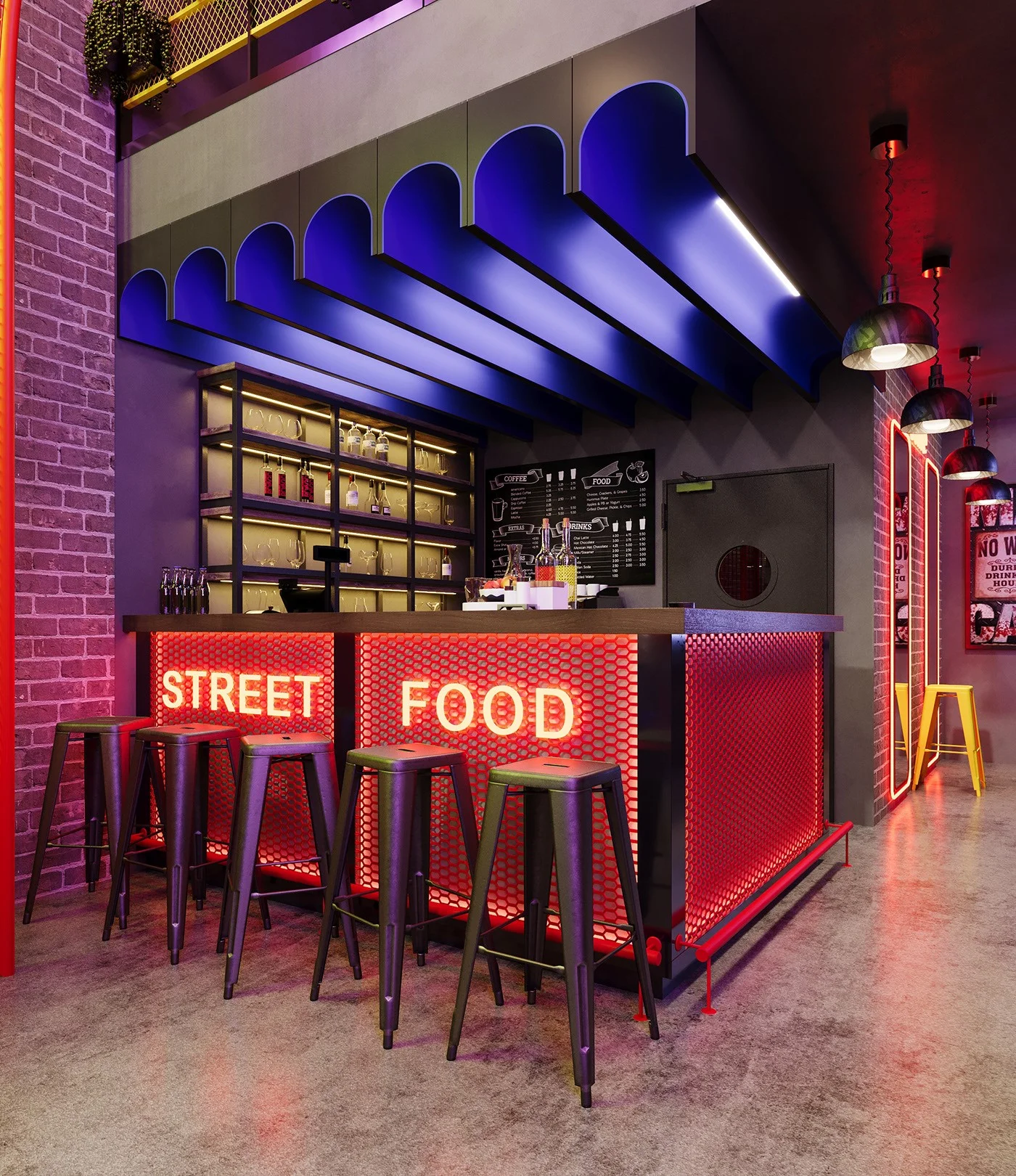 quầy bar quán nhậu hàn quốc